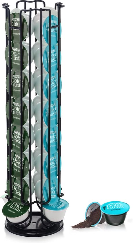 Draaibare Nespresso capsulehouder 40 stuks zilver Draaibare Nespresso capsulehouder 40 stuks zilver