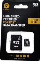 Lesenz microSDHC Geheugenkaart + SD adapter - HS - Class 10 - 16GB