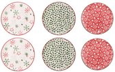 Set d'assiettes Asir (6 pièces) - Multicolore - 20 x 20 cm
