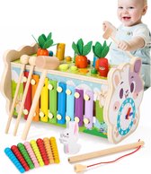 Houten Xylofoon 8in1 - Montessori Muziekspeelgoed - Xylofoons - Vormsorteerders - Houten Speelgoed - 3 tot 8 Jaar - Speelgoedinstrument