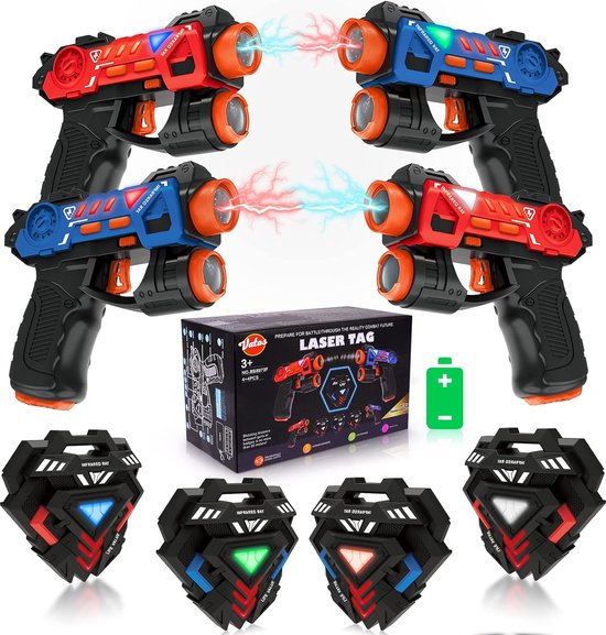 Pistolet de jeu de bataille avec étiquette laser pour enfants