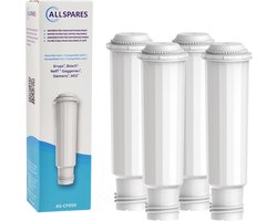 AllSpares Waterfilter (4 St.) geschikt voor Krups Espressomachines F088 en Bosch Siemens TCZ6003 TZ60003
