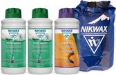 Nikwax "Voordeelpakket" - 2 x Tech Wash 1L + 1x TX.Direct 1L  + Extra Dry Bag 10L