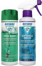 Nikwax Twin Tech Wash 300ml & Softshell Proof Spray-On 300ml - Pack de 2