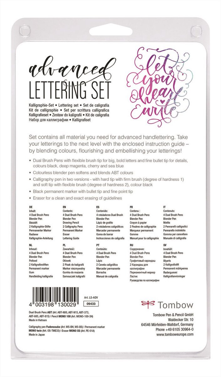 Tombow Handlettering set - Advanced — afbeelding 7