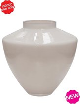 Vase Kagera | Grand | Ivoire - Wit Pastel - Beige | Verre soufflé à la bouche | Ø33 x H32 cm