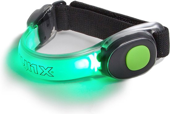 Lynx® - Hardloop verlichting - Hardloop lampjes inclusief batterijen - LED verlichting om je arm - Running light - safety sport armband - Lampje Hardlopen - Reflecterende armband - Water resistant - Kleur: Groen — afbeelding 3