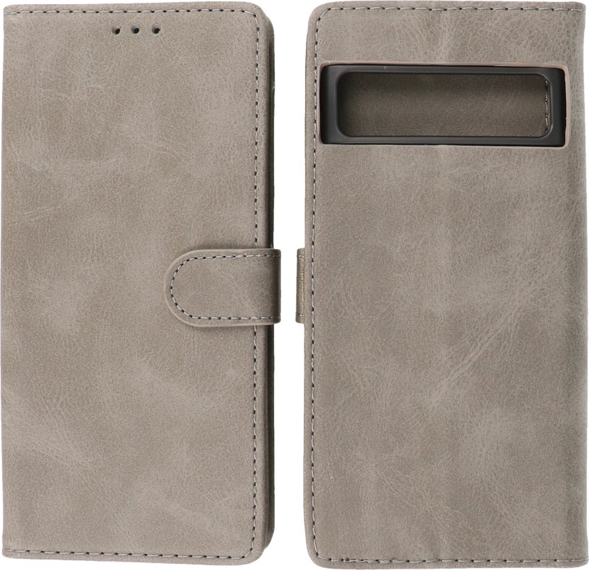 Google Pixel 8 Pro Hoesje Book Case Portemonnee Telefoonhoesje - Grijs