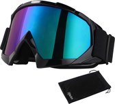 DiverseGoods Motorbril voor Outdoor-activiteiten - Hoogwaardige Anti-Mist UV-veiligheidsbril met Dubbele Lenzen - Geschikt voor Skiën, Snowboarden, Fietsen, Wandelen en Meer