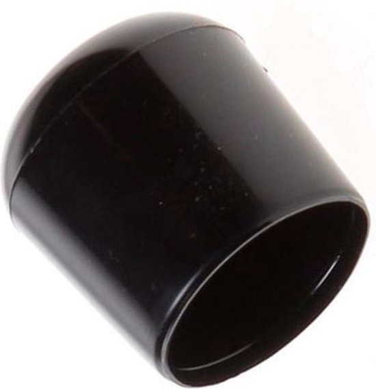 Pootdop zwart rond | 28mm (4 stuks) - Stoelpootdop - peerdop