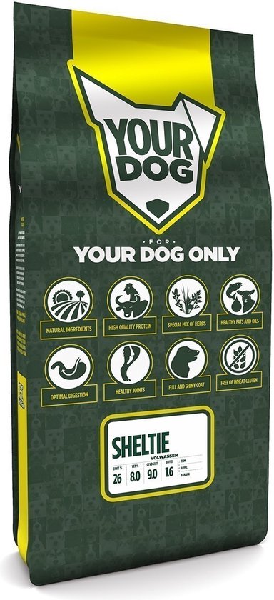 Yourdog Sheltie Rasspecifiek Adult Hondenvoer 12kg | Hondenbrokken