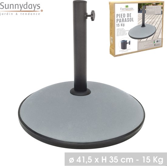 4goodz Outsunny parasolvoet 20 kg cement voor parasols 30/35/38 mm