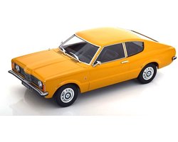 1:18 gegoten model Ford Taunus L Coupé uit 1971 oker KK Models