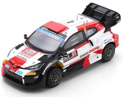 Het 1:43 Diecast-model van de Toyota Yaris GR Rally1 Team Toyota Gazoo Racing WRT #4 van de Zweden Rally van 2022. De rijders waren E. Lappi en J. Ferm. De fabrikant van het schaalmodel is Spark. Dit model is alleen online verkrijgb