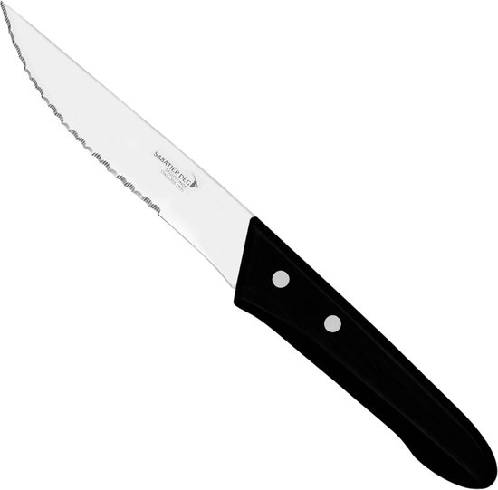 Déglon Steakmes - Micro-getand Lemmet - Ergonomisch ABS Handvat - 13 cm - Zwart