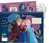 Disney Frozen Livre de Coloriage A4 Carnet de Croquis avec Autocollants - Carnet de Croquis Elsa & Anna - Livre de Dessin - Cadeau Fille 5 Ans - Cadeau Fille 3 Ans - Cadeau Anniversaire Fille - Cadeau Enfant