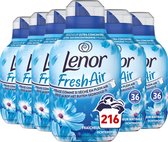 Bol.com Lenor Fresh Air Wasverzachter - Ochtendfris - 6 x 36 Wasbeurten - Voordeelverpakking aanbieding