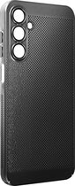 Geschikt voor Samsung Galaxy A25 5G lichtgewicht harde hoes - Breezy Black-collectie, Zwart
