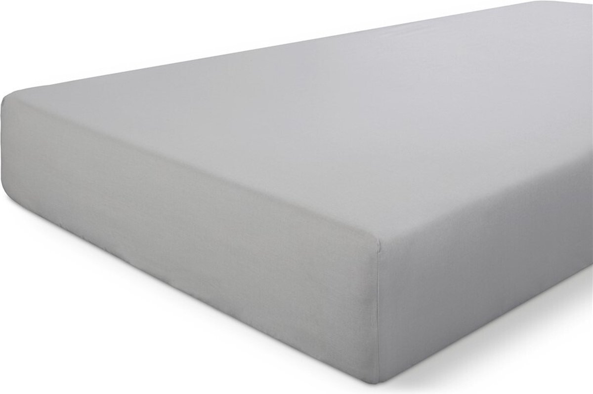 Walra Hoeslaken Crispy Cotton - 180x200 - 100% Katoen - Grijs