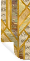 Muurstickers - Sticker Folie - Goud - Marmer - Vintage - 20x40 cm - Plakfolie - Muurstickers Kinderkamer - Zelfklevend Behang - Zelfklevend behangpapier - Stickerfolie