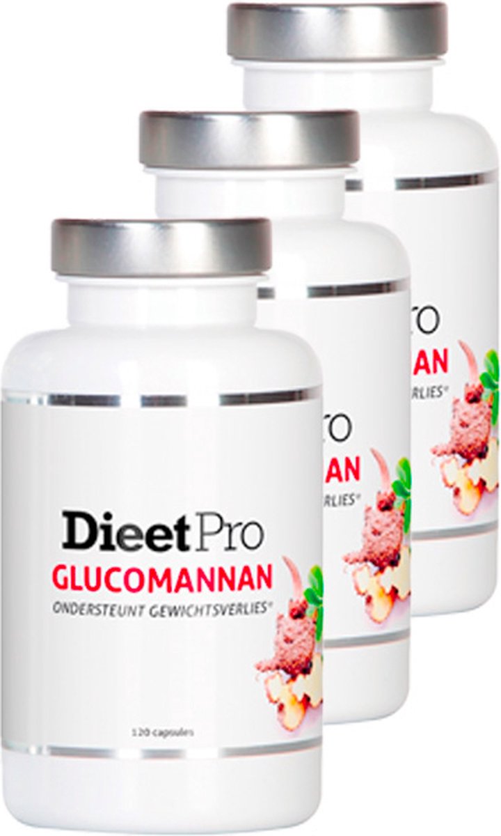 Bol.com Dieet Pro | Glucomannan | 3 stuks | 3 x 120 capsules aanbieding