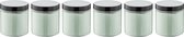 Scrubzout Eucalyptus - 300 gram - Pot met zwarte deksel - set van 6 stuks - Hydraterende Lichaamsscrub