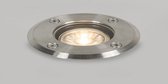 Lumidora Inbouwspot 30848 - GU10 - 5.0 Watt - 300 Lumen - 2700 Kelvin - Aluminium - Staal - Buitenlamp - IP67 - Met Sensor - ⌀ 11 cm