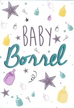 Wenskaart Baby Borrel - Gratis verzonden - D4135/104