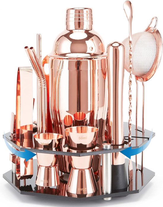 Cocktailset - 6-delig - Goud - Bar Professional - SETCTGO