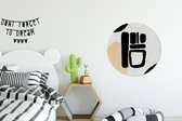 WallCircle - Wandcirkel - Muurcirkel - Kunst - Geometrische vormen - Abstract - Aluminium - Dibond - ⌀ 60 cm - Binnen en Buiten