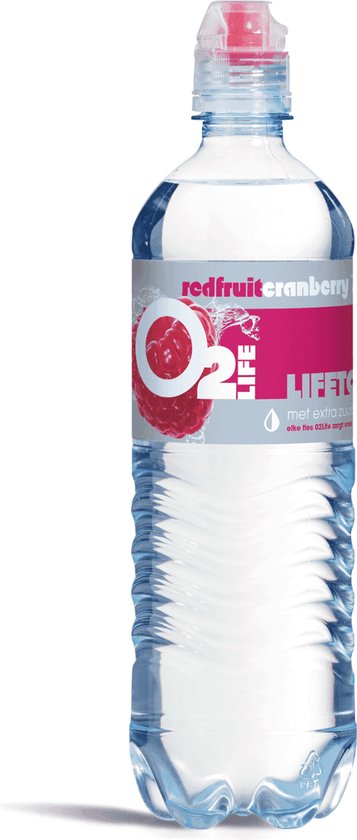 O2Life - Mineraalwater (Red Fruit/Cranberry - 6 x 750 ml)