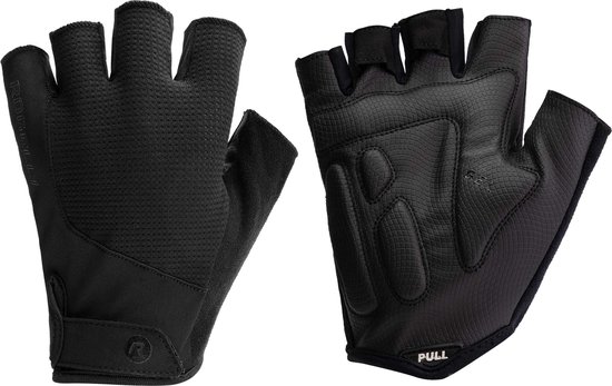 Rogelli Essential Fietshandschoenen Zomer - Wielrenhandschoenen - Korte Vinger - Heren - Zwart - Maat M van Merkloos — afbeelding 4