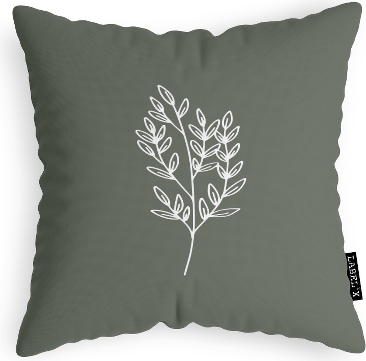 Sierkussen - Flower Green - Multicolor - 50 Cm X 50 Cm