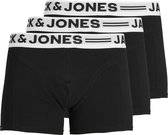 JACK & JONES Set van 3 zwarte boxers voor heren