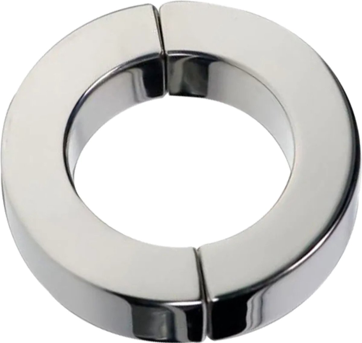 Black Label - Magnetische Scharnierende Cockring - RVS 45 mm