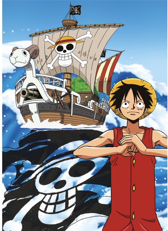 One Piece Fleeceplaid Luffy - 100 x 140 cm - Polyester