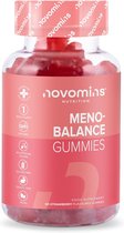 Novomins - Meno Balance Gummies 60st - Overgang / Menopauze Support Supplement - Rijk aan Progesteron (Yam), Maca, Magnesium, Probiotica , Aardbei Smaak, Vegan