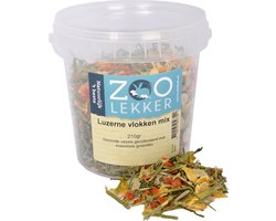 Zoolekker Luzerne vlokken mix 210gr