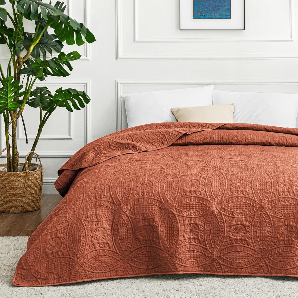 Whale Flotilla Sprei, bedsprei, 240 x 260 cm, microvezel met 2 kussenslopen, zacht en licht dekbed met strepenpatroon voor alle seizoenen, lichtgrijs