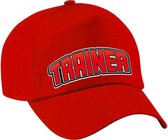 Bellatio Decorations Casquette cadeau pour adultes - entraîneur - rouge - grand entraîneur - sport