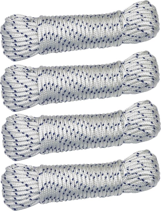 Ganzoo Paracord 550 touw oranje 4 mm snoer type 3, nylon en polyester, ideaal voor het knutselen van hondenriem, halsband, armband/camping, survival en outdoor, 30 meter multifunctioneel touw, 7