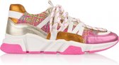 DWRS Label - Dames Sneakers Los Angeles - Tweed Pink Champagne - Maat 39
