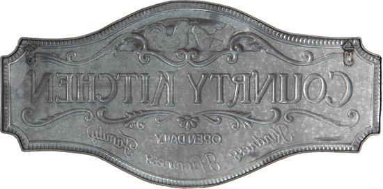 Clayre & Eef Décoration murale 60x30 cm Noir Fer Poulets