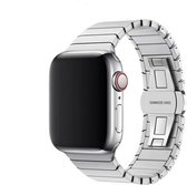 Smartwatchbandje RVS - Stainless Steel - Geschikt Voor Apple Watch - Metalen Band - 42mm/44mm/45mm/49mm - Zakelijke RVS band - geschikt voor iWatch - Kleur Zilver