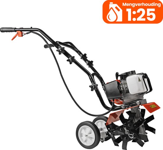 Kibani Mini Grondfrees Benzine - 52cc - 30CM breedte - 2.0PK - Tuinfrees - Tuinfrees Benzine - Bodemfrees - Tuinploeg - Grondfreesmachine van Kibani — afbeelding 3