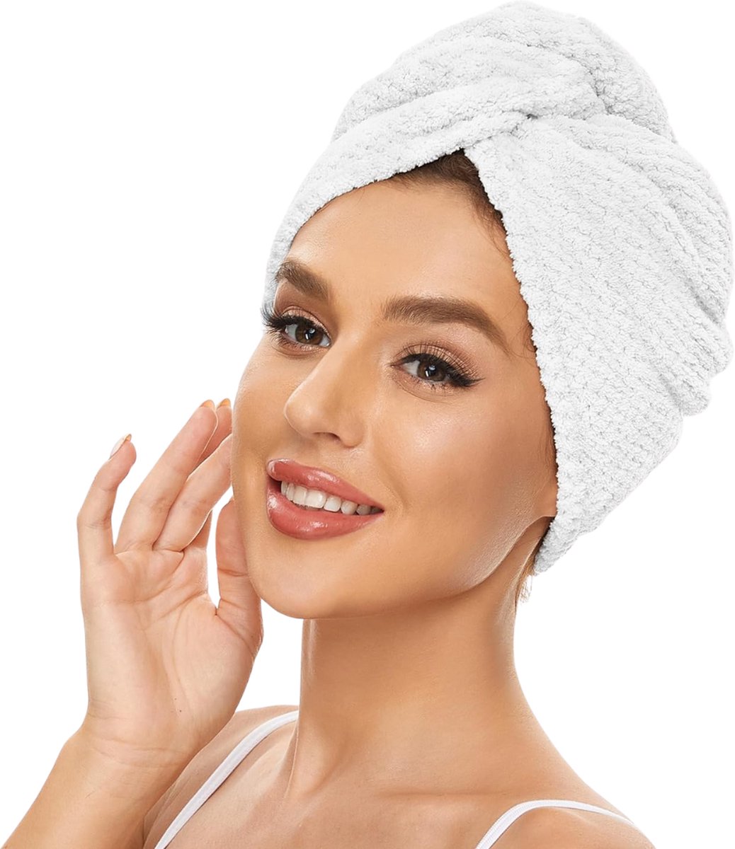 Premium Haarhanddoek | Stijl en krullend Haar | Microvezel Handdoek Haar | Tulband | Hoofdhanddoek | Haar Handdoek | Hair Towel |