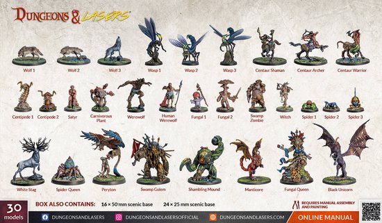 Foto: Dungeons and lasers woodland dwellers rpg terrein roleplaying games geschikt voor dnd 5e