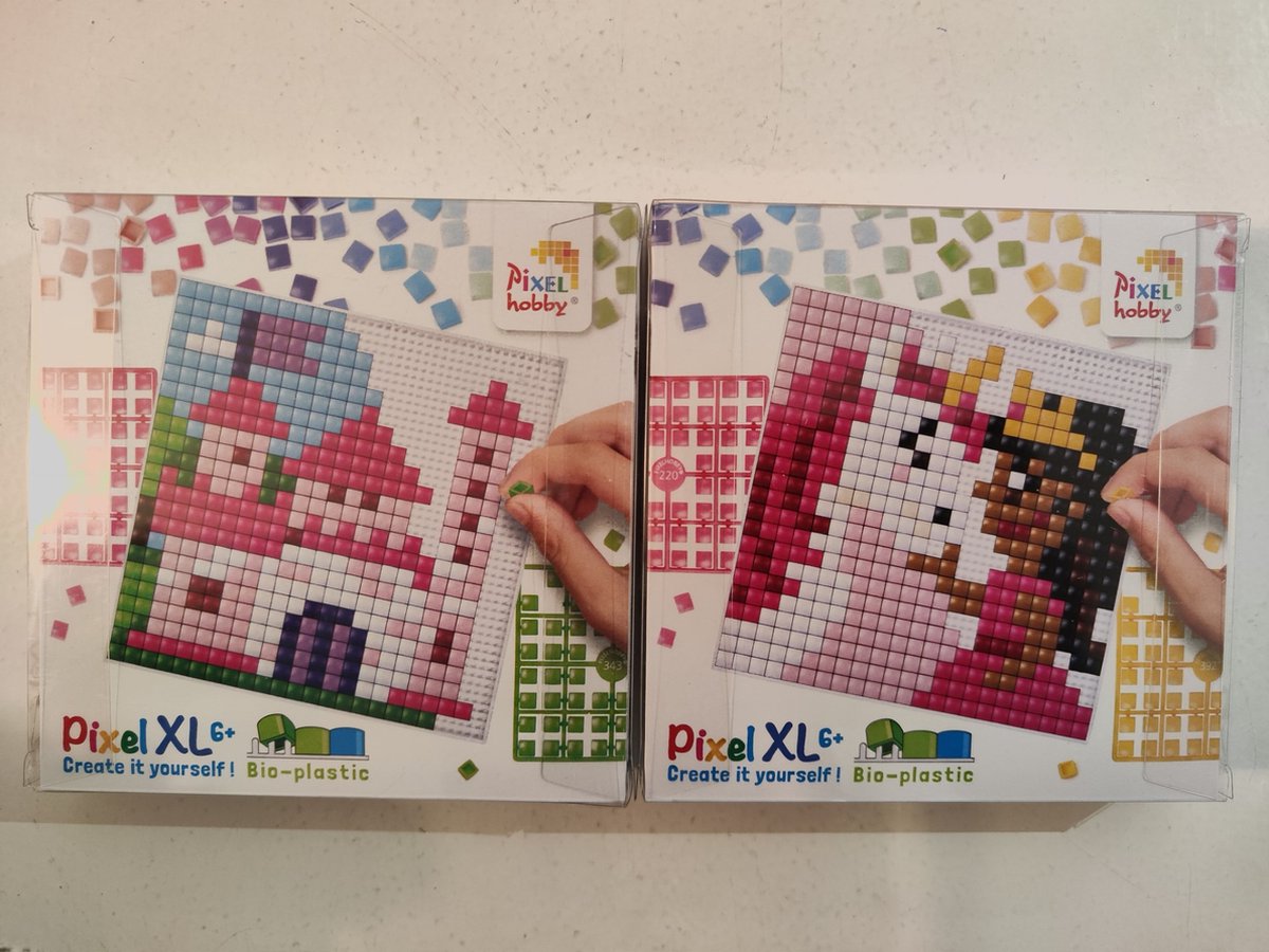 PIXELHOBBY PIXEL XL SET 2 COASTERS KASTEEL/PRINSES