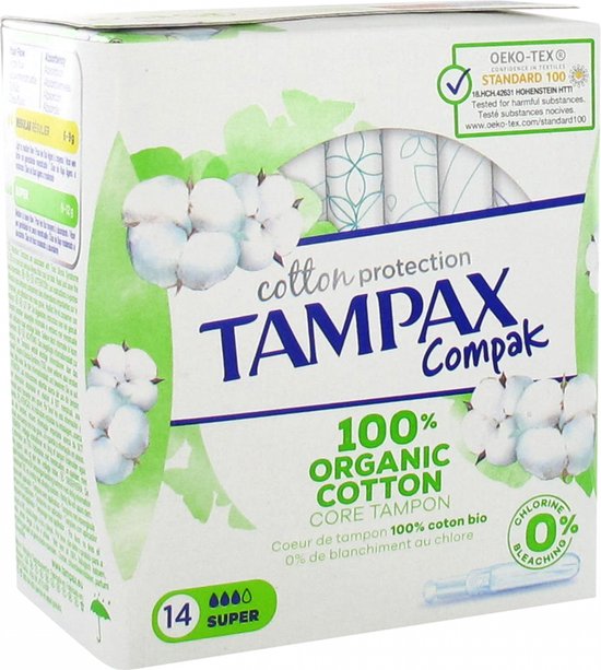Tampax Tampons Cotton Protection Super 14 stuks