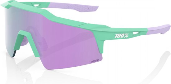 100% Speedcraft SL Soft Tact Mint/ HiPER Lavender Multilayer Mirror Lens + Clear Lens - 60008-00017